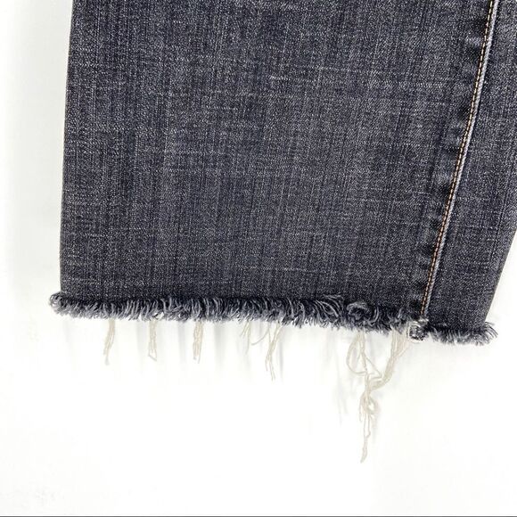 Gap Flare Stretch Jeans Size 8 Long Light Black - Picture 5 of 10